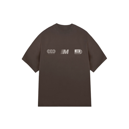 Built to Move Tee | Brown / Off White