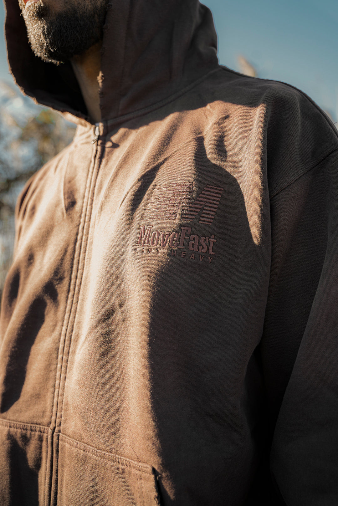 Move Fast Chocolate Hoodie