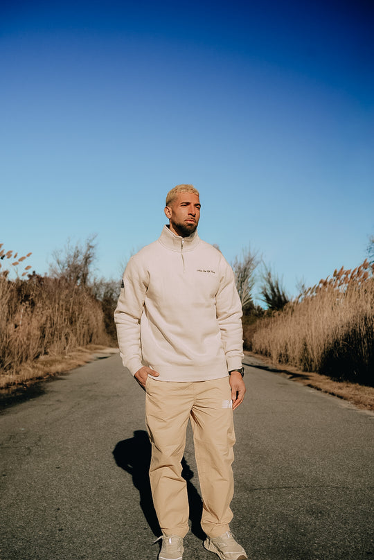 Move Fast Khaki Nylon Track Pants