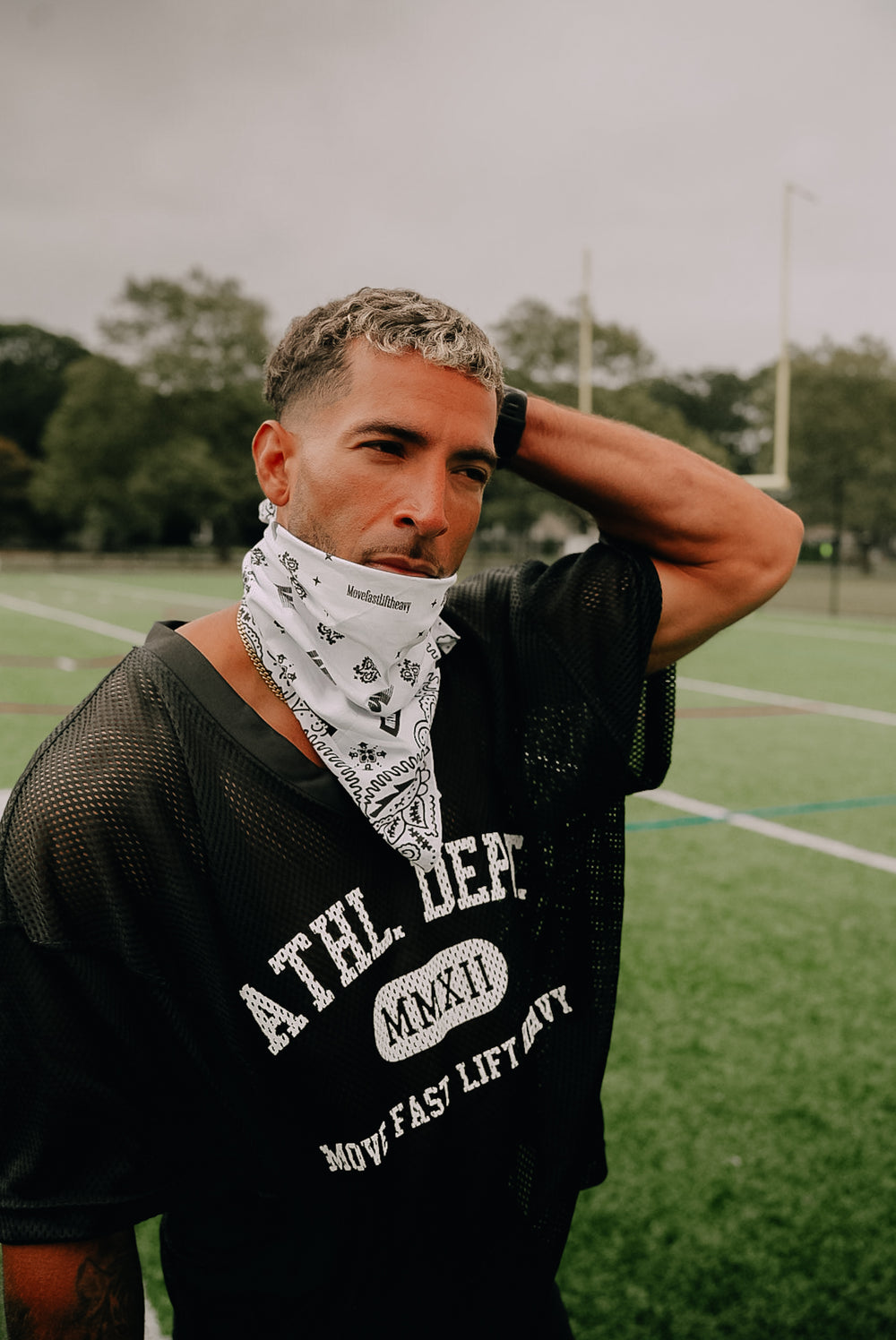 MFLH White Paisley Bandanna