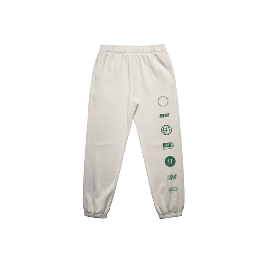 Built to Move Sweatpants | Off White / Green