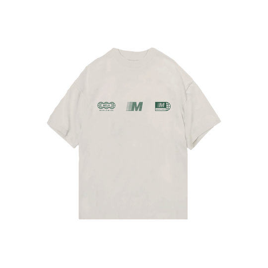 Built to Move Tee | Off White / Green