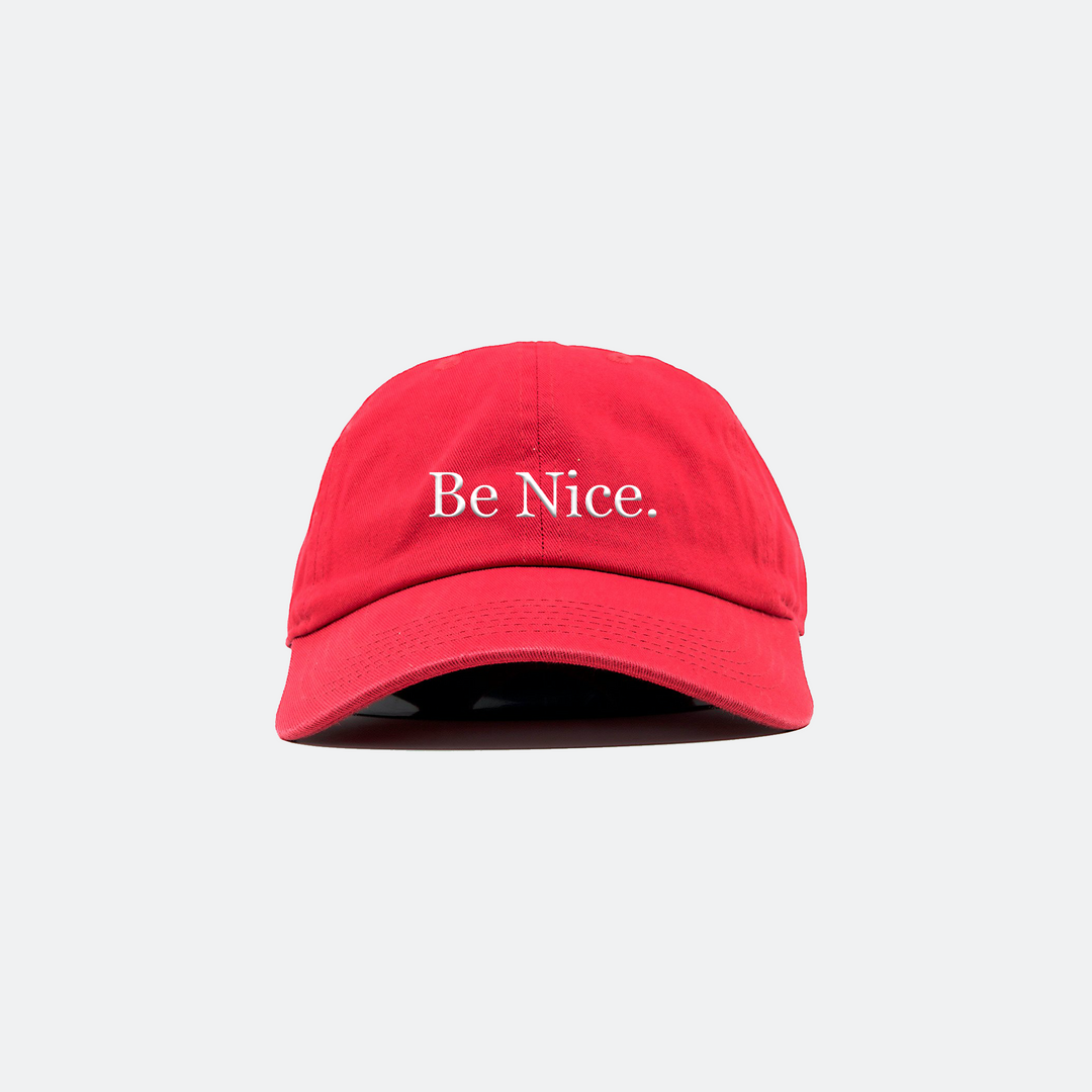 YOU ONLY LIVE ONCE.THE MOTTO DAD CAP / CRANBERRY